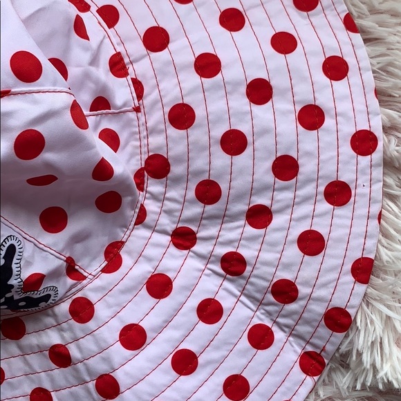 Disney Parks Hat Minnie Mouse sun hat floppy polka dot Signed - Picture 10 of 10